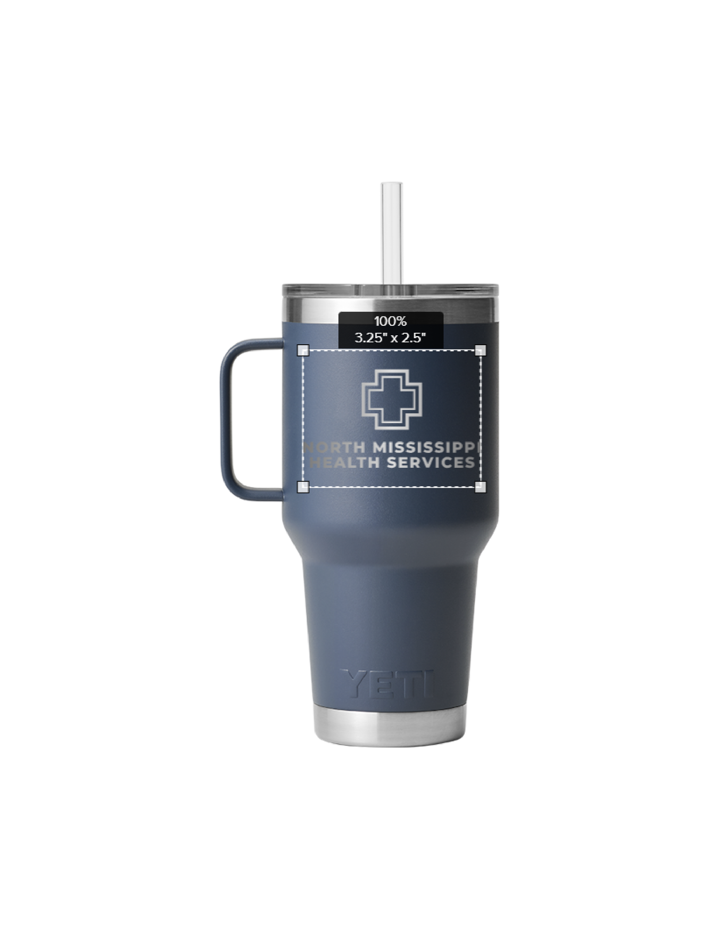 NMHS Yeti Rambler 35oz Mug With Straw