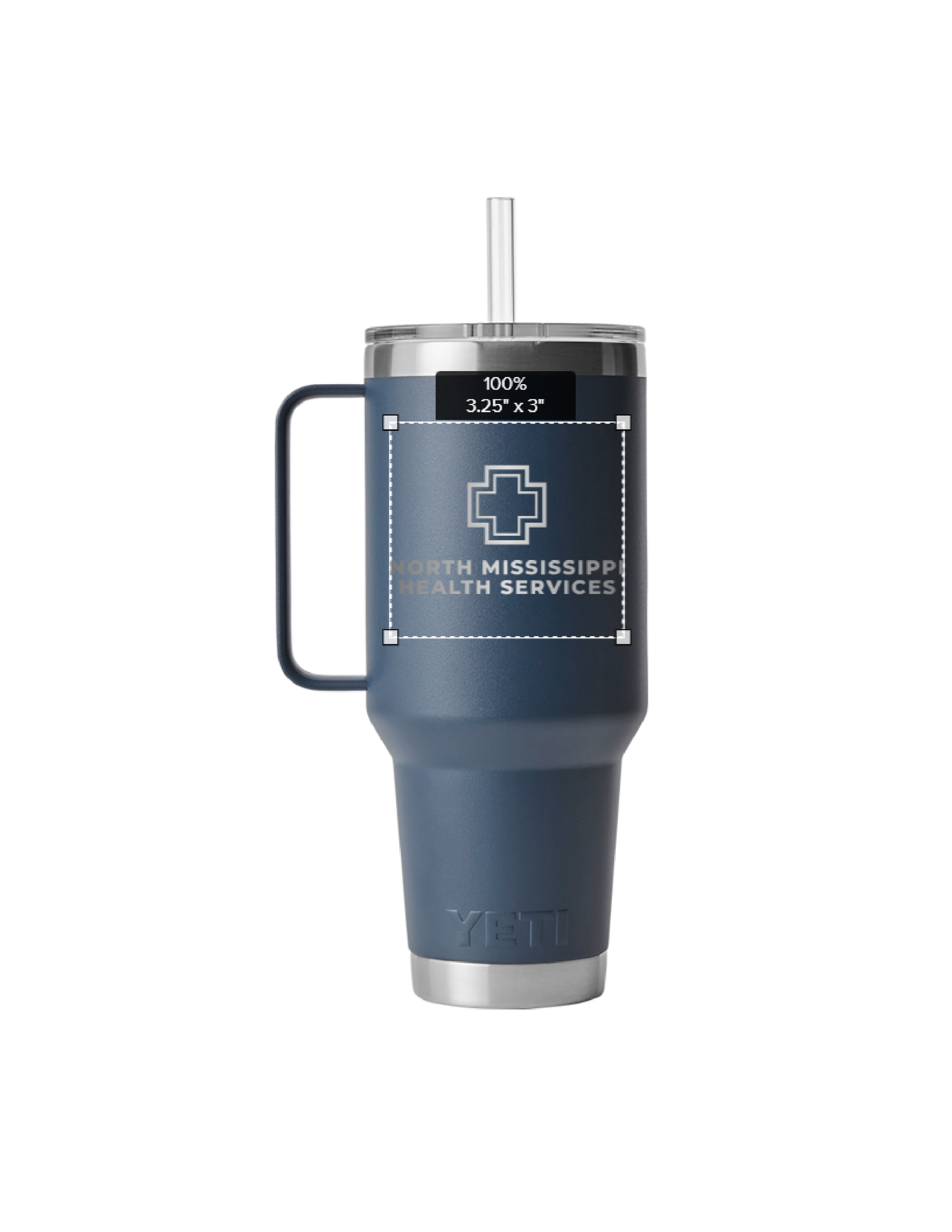NMHS Yeti Rambler 42oz Mug With Straw