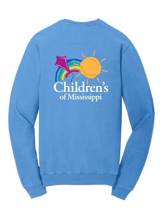 NMHS Children's of MS Beach Wash Garment-Dyed Crewneck Sweatshirt