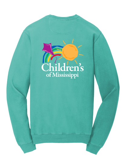 NMHS Children's of MS Beach Wash Garment-Dyed Crewneck Sweatshirt