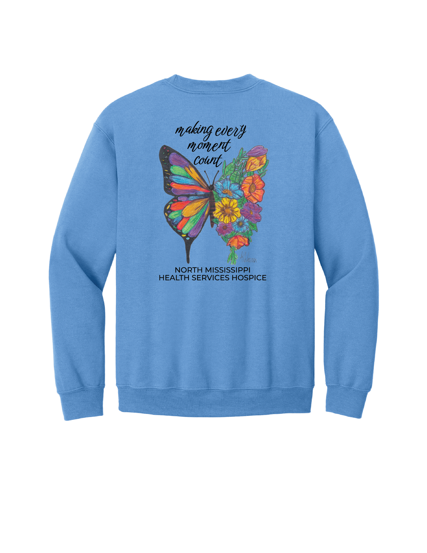 Hospice AR Warren Butterflies Crewneck Sweatshirt