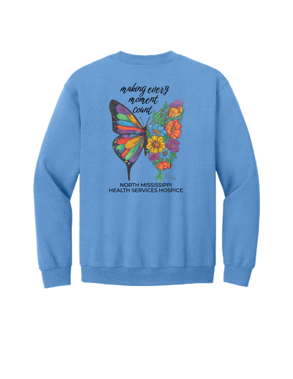 Hospice AR Warren Butterflies Crewneck Sweatshirt