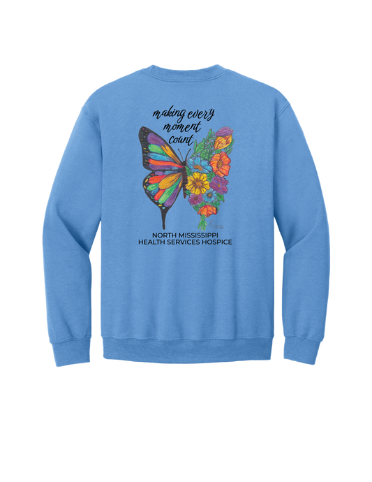 Hospice AR Warren Butterflies Crewneck Sweatshirt