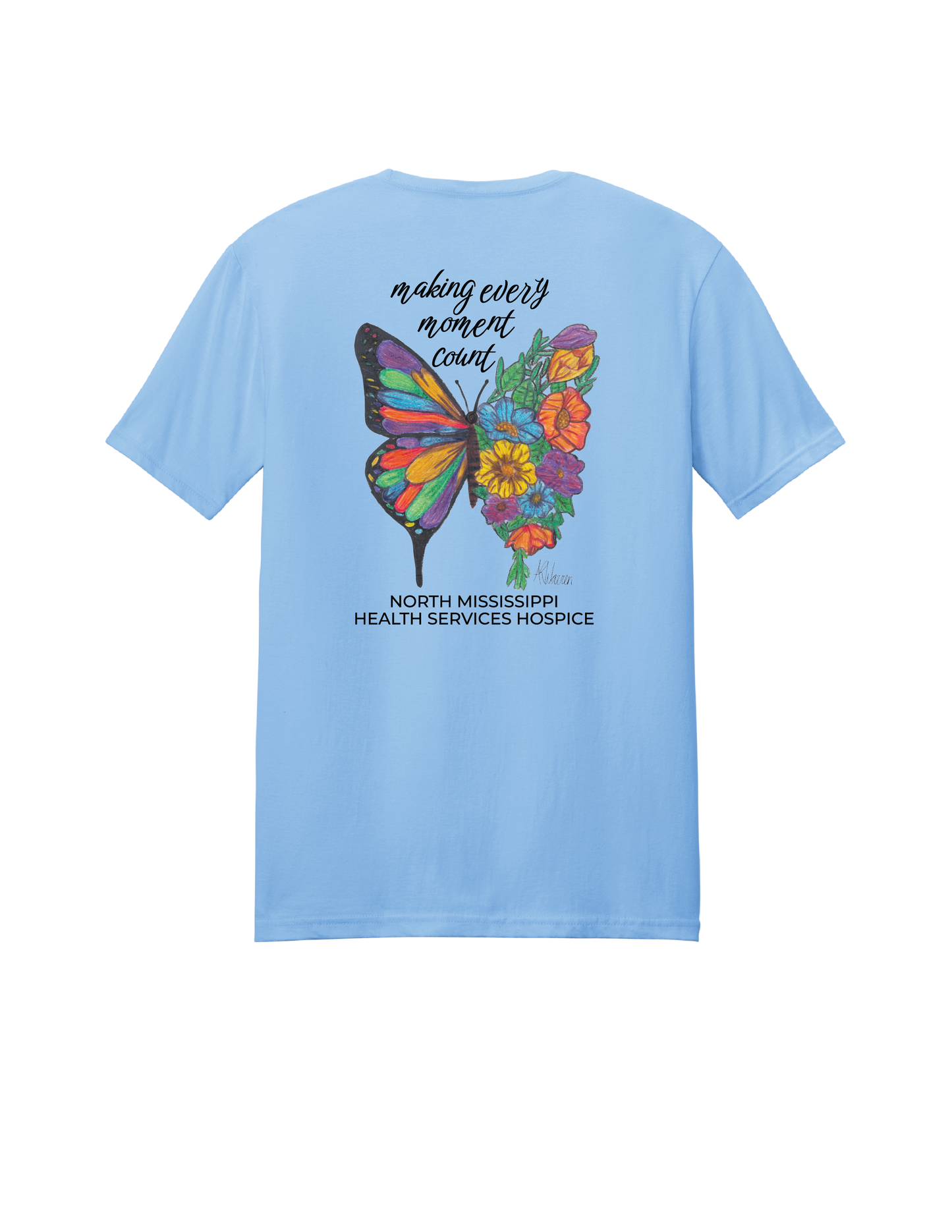 Hospice AR Warren Butterflies Short Sleeve Tee