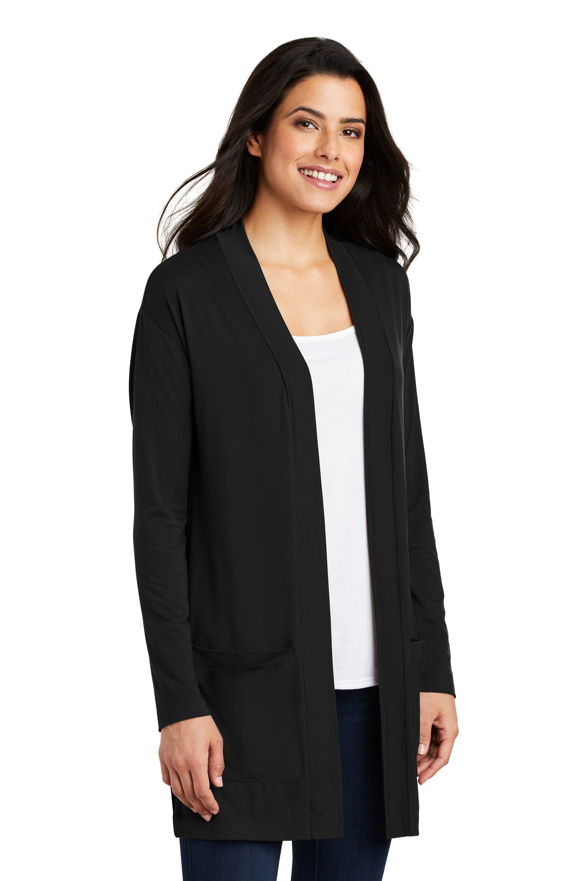NMHS Ladies Concept Long Pocketed Cardigan – NMHS Online Employee Shop