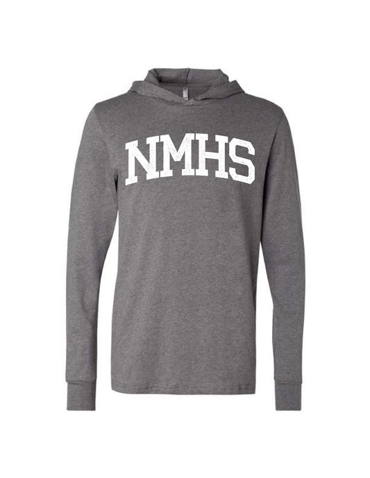 NMHS Distressed Unisex Jersey Long Sleeve Hoodie