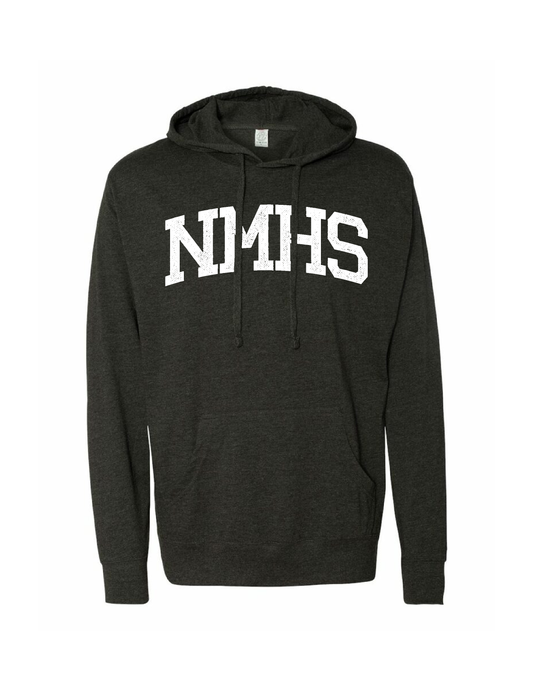 NMHS Distressed Lightweight Hooded Pullover
